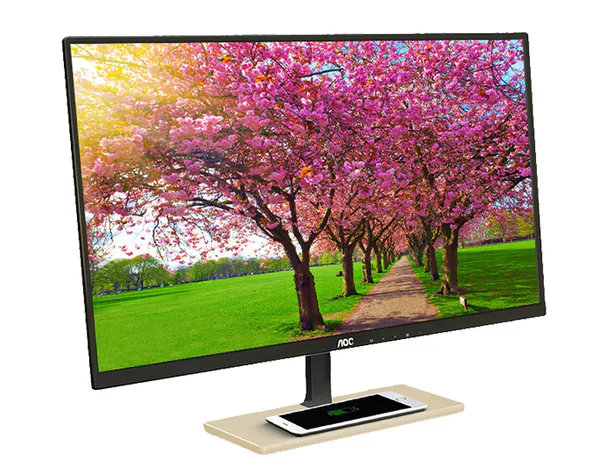 AOC ra mắt màn hình tích hợp sạc không dây vào phần chân đế, nắm bắt đúng thói quen của người dùng