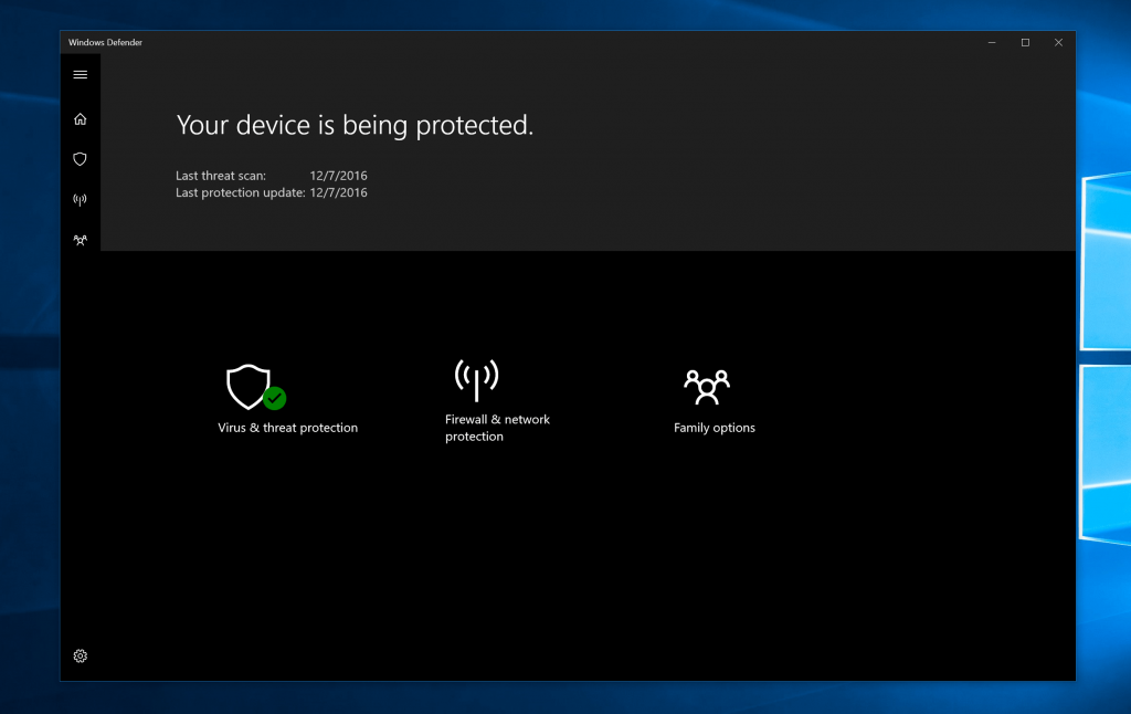 Windows Defender được thay đổi hoàn toàn trong bản cập nhật Windows 10 Creators