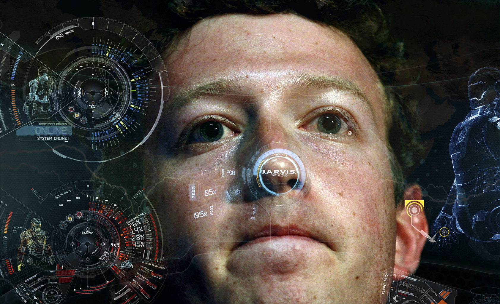 Không chọn người sắt “thật” làm Jarvis mà Mark Zuckerberg lại tìm đến “chúa trời” Morgan Freeman