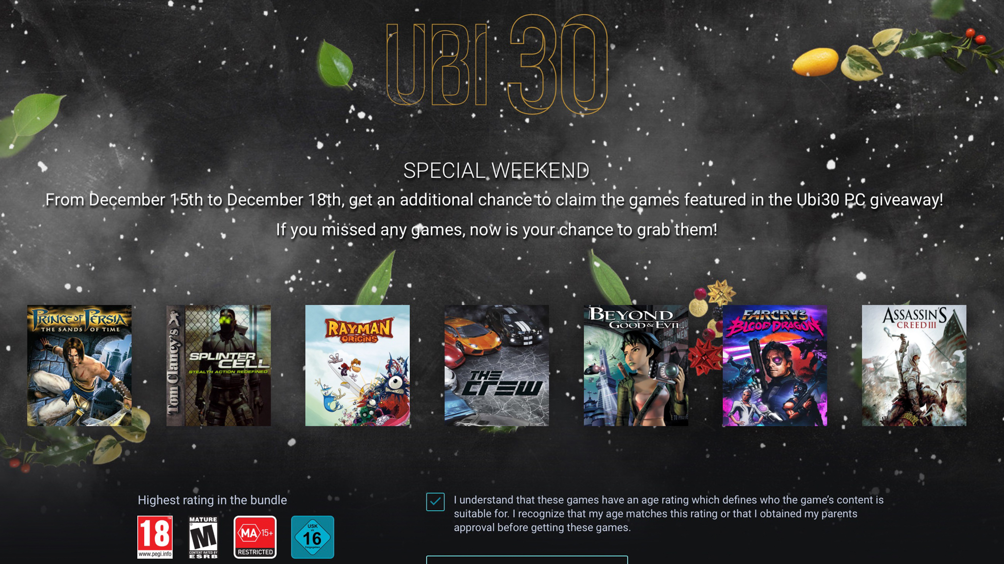 Ubisoft tặng 7 game PC bản quyền miễn phí từ hôm nay đến cuối tuần, mời các bạn nhanh tay tải về