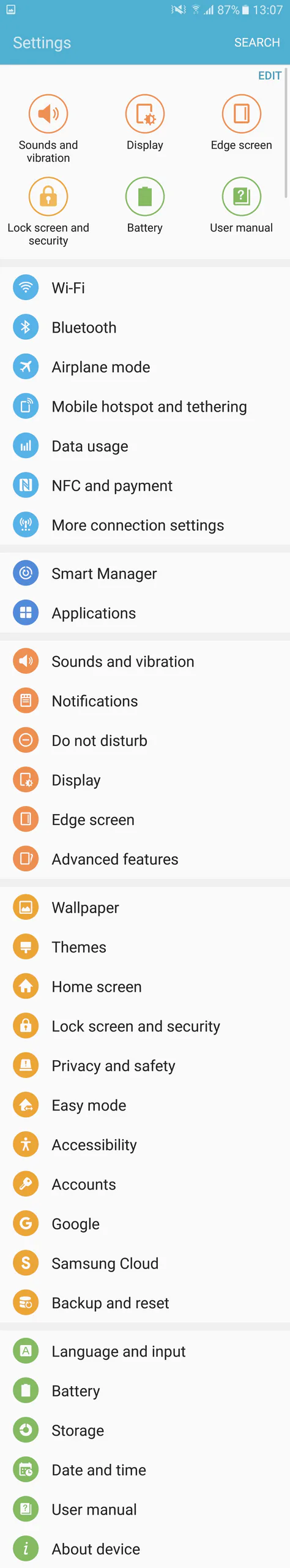 Samsung Galaxy S7 trước và sau khi update Android Nougat