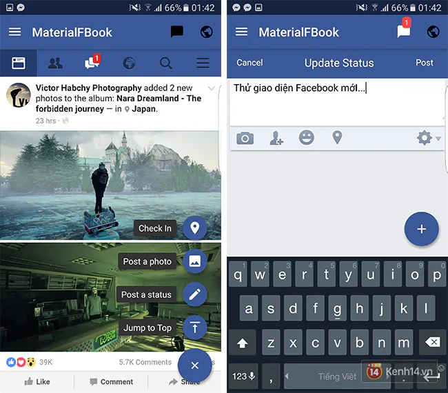 Chán giao diện cũ, hãy đổi mới Facebook theo phong cách thiết kế phẳng tuyệt đẹp này
