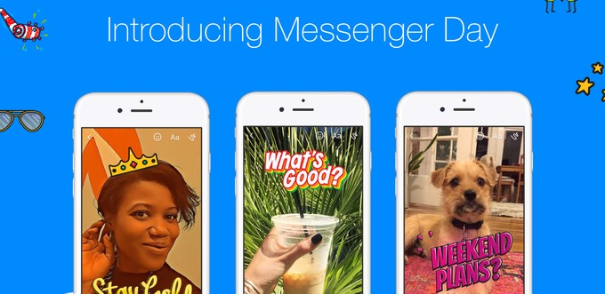 Facebook cập nhật tính năng Messenger Day, giống hệt với Snapchat Stories