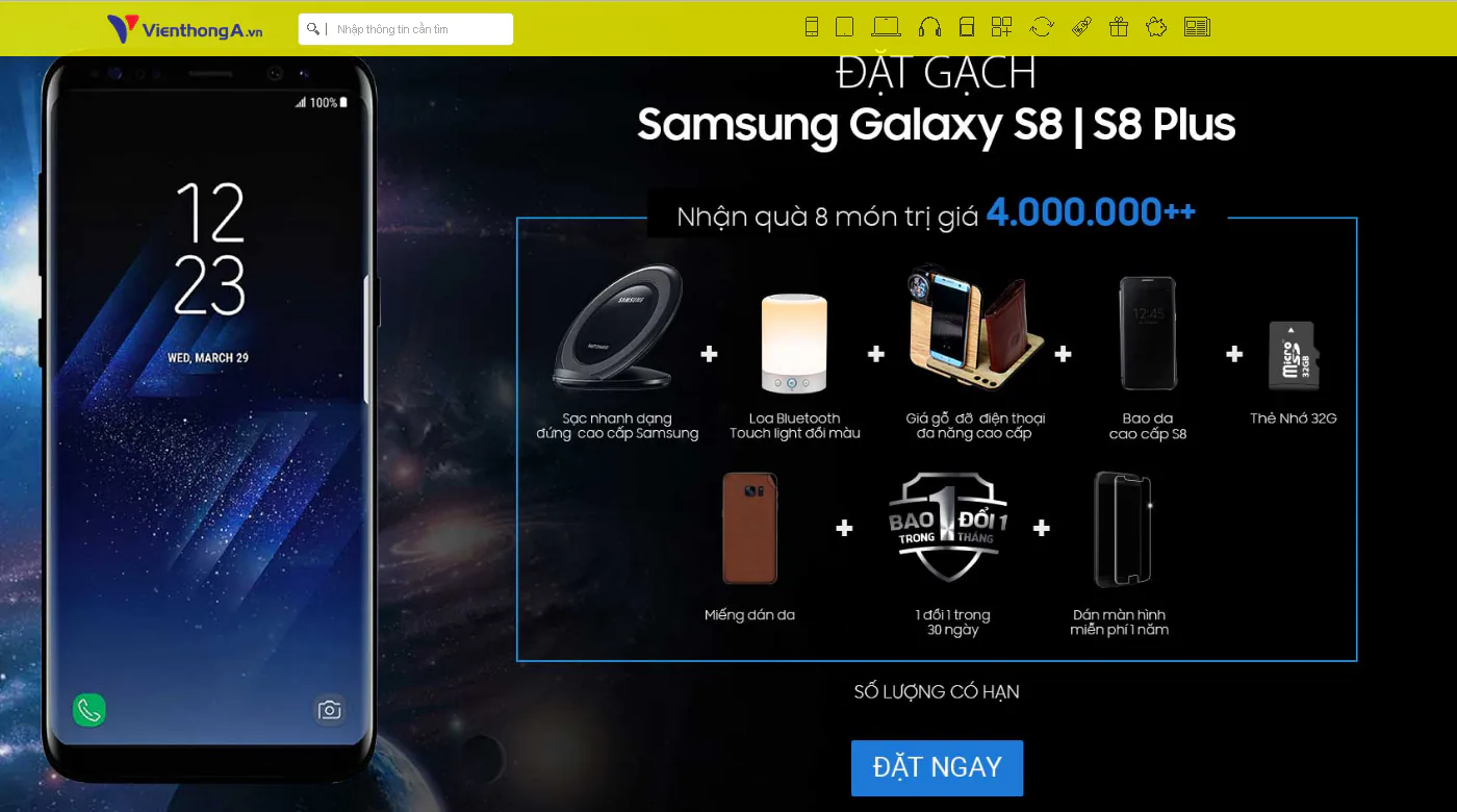 galaxy s8 VTA