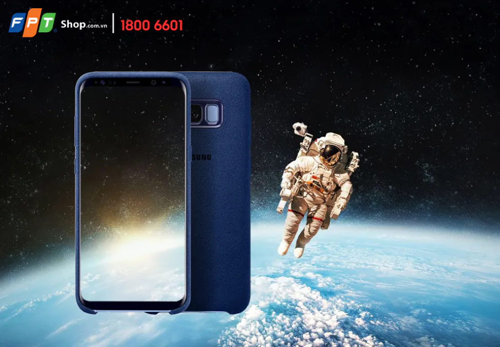 Ốp lưng Alcantara với chất liệu cao cấp là món phụ kiện sang trọng dành riêng cho siêu phẩm Galaxy S8 