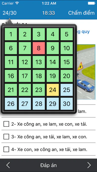 Ứng dụng ôn lý thuyết thi lấy bằng lái xe