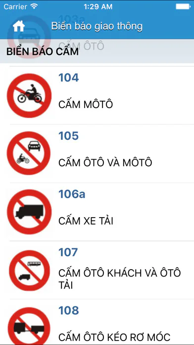 Ứng dụng ôn lý thuyết thi lấy bằng lái xe