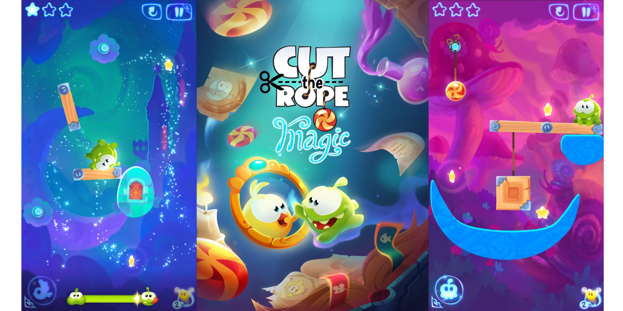 Cut the Rope: Magic, là tựa game được chọn làm Free App of the Week trên iOS tuần này