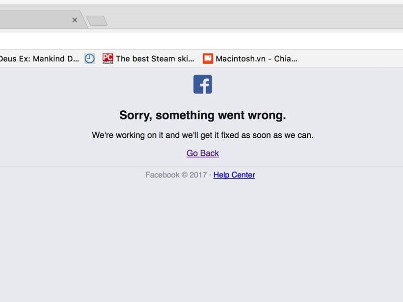 Facebook tại Việt Nam bất ngờ bị sập
