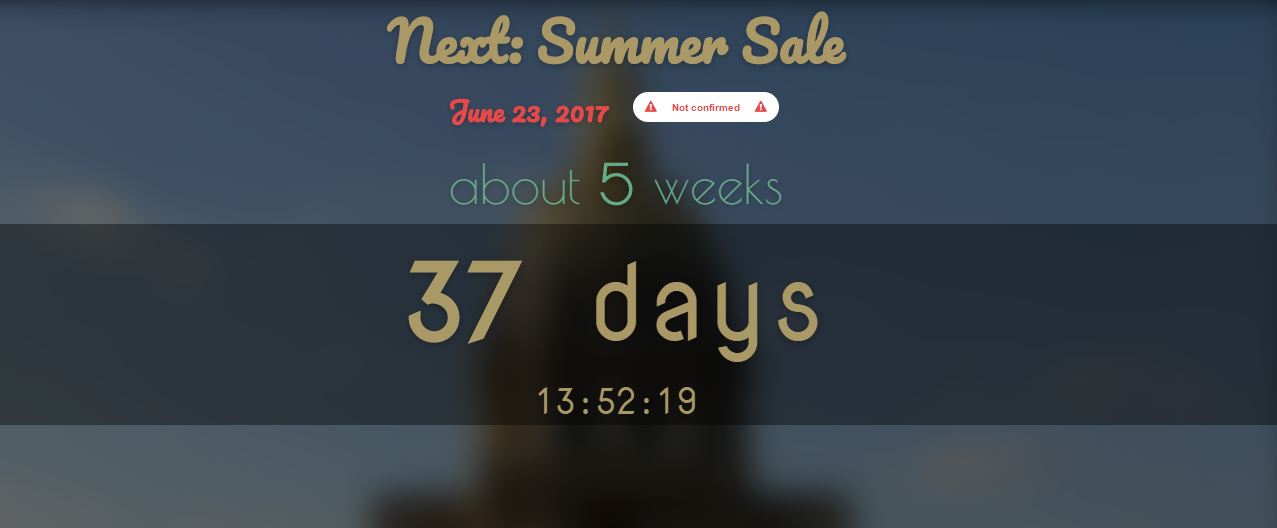 Steam Summer Sale đã được ấn định, chuẩn bị tiền thôi