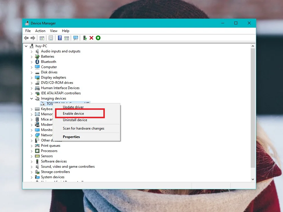 Hướng dẫn vô hiệu hóa webcam trên Windows 7/8/10