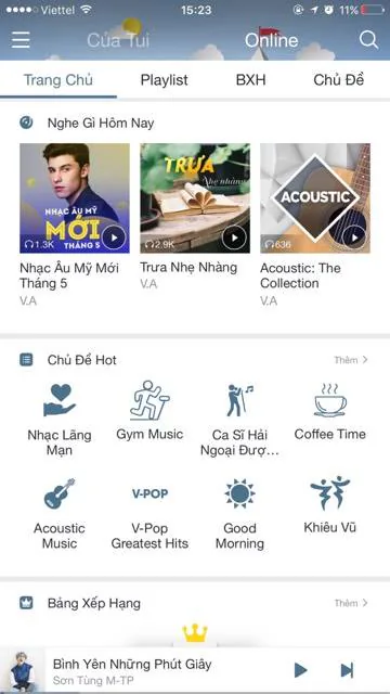 NhacCuaTui cập nhật 6.0: giao diện mới, cho phép thay đổi theme theo sở thích