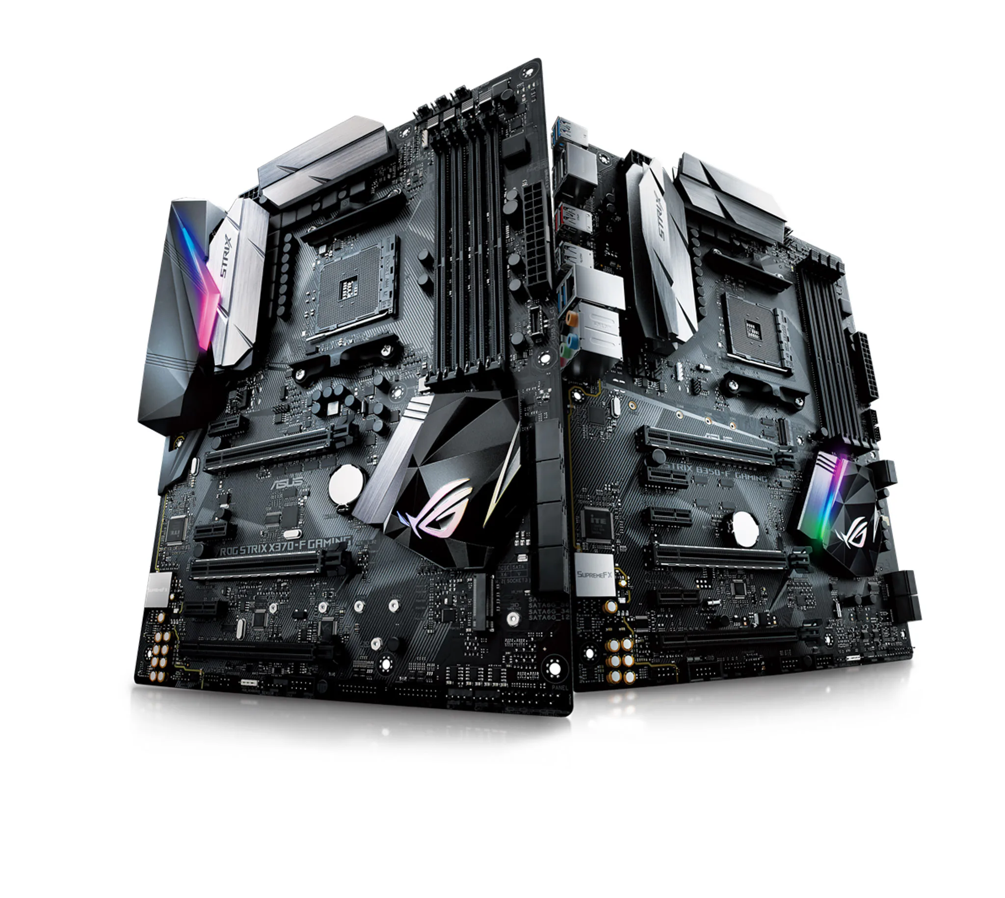 ROG Strix X370-F Gaming, B350-F Gaming