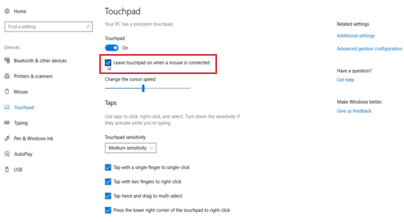Tự động vô hiệu Touchpad khi kết nối chuột trên Windows 10 và macOS