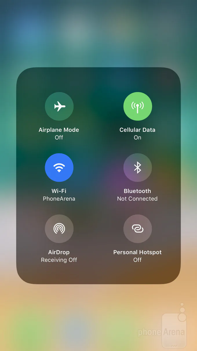 Những thay đổi của Control Center trên iOS 11