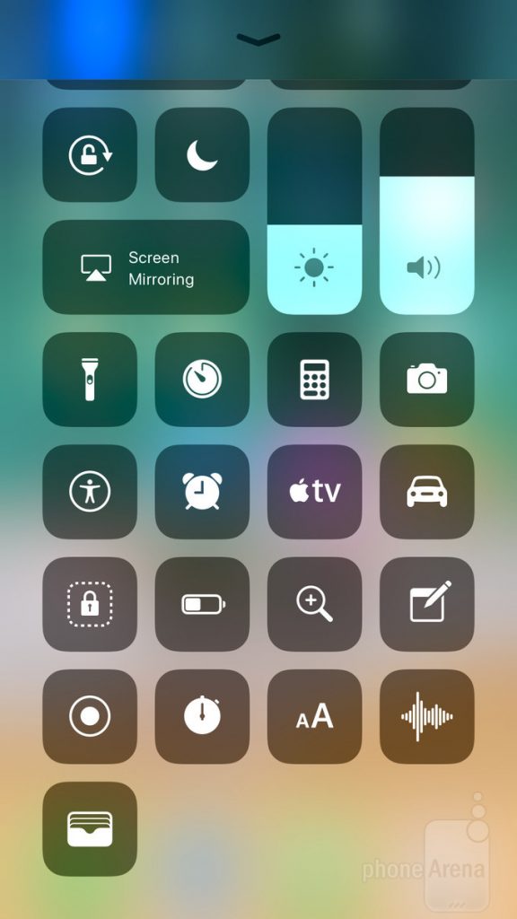 Những thay đổi của Control Center trên iOS 11