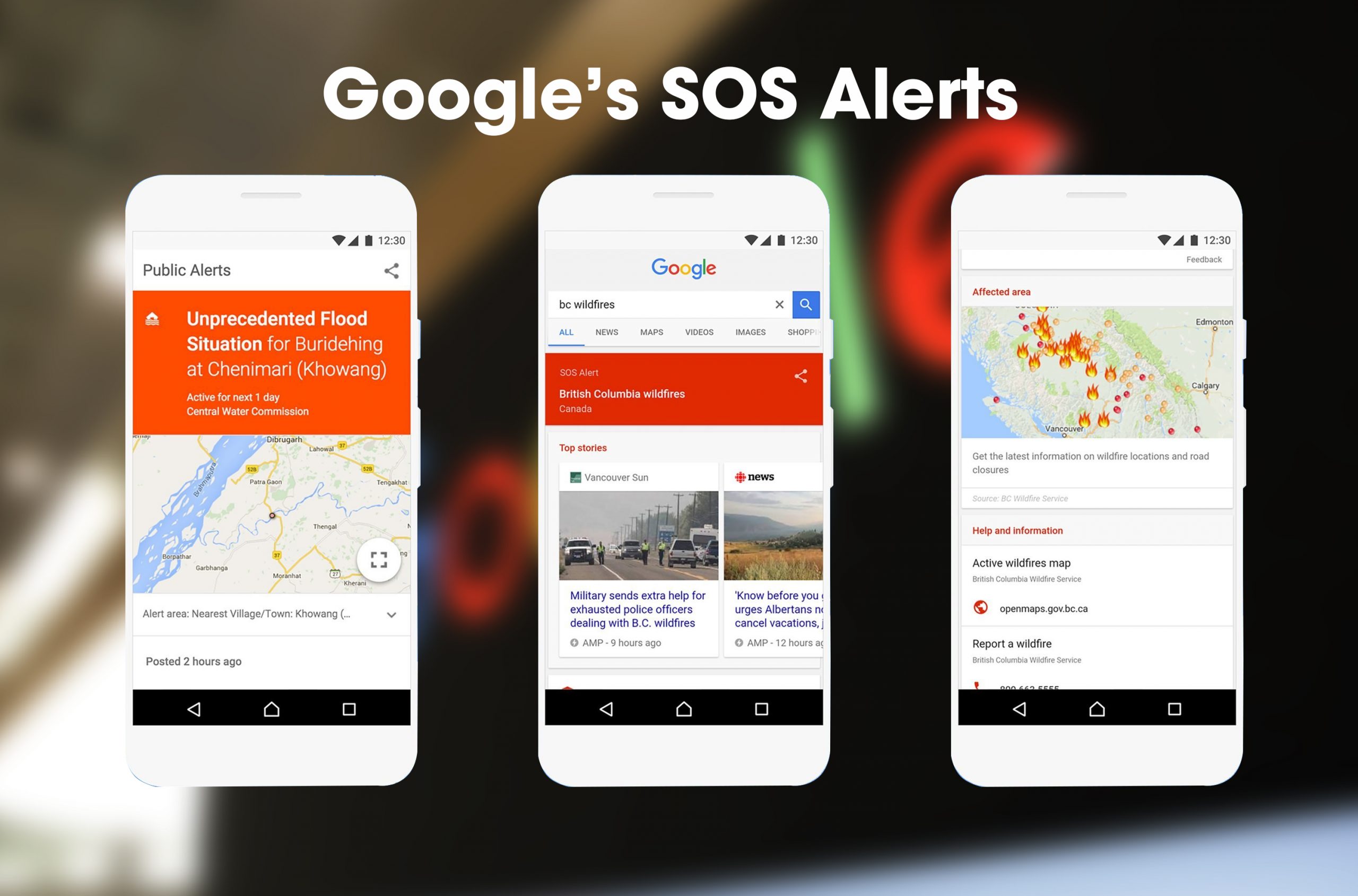 Google’s SOS Alerts, cũng giống như Facebook’s Safety nhưng ít phiền phức hơn