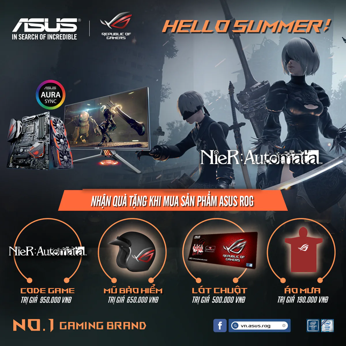 HELLO SUMMER: chương trình khuyến mãi tặng quà “khủng” khi mua sản phẩm ASUS ROG