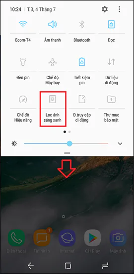 Cách kích hoạt chế độ Night Mode trên Samsung Galaxy S8