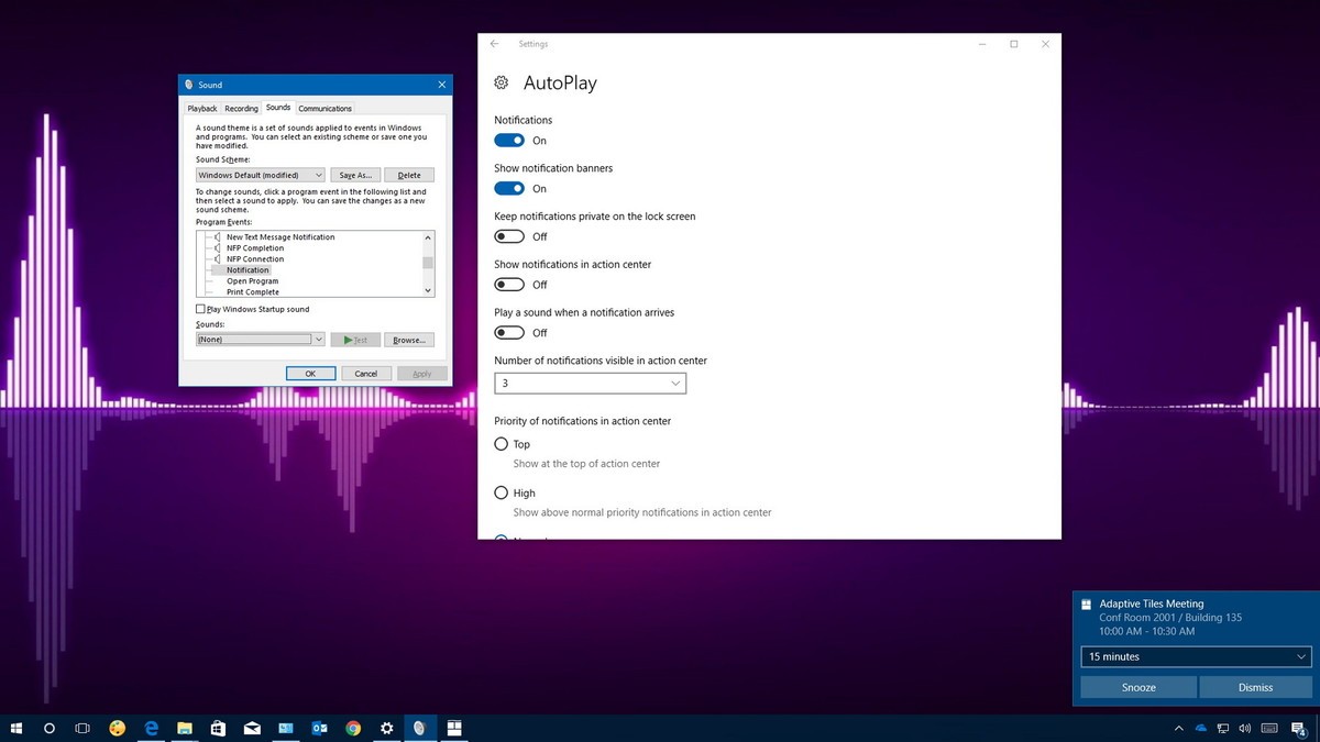 Hướng dẫn cách tắt âm thanh thông báo trên Windows 10