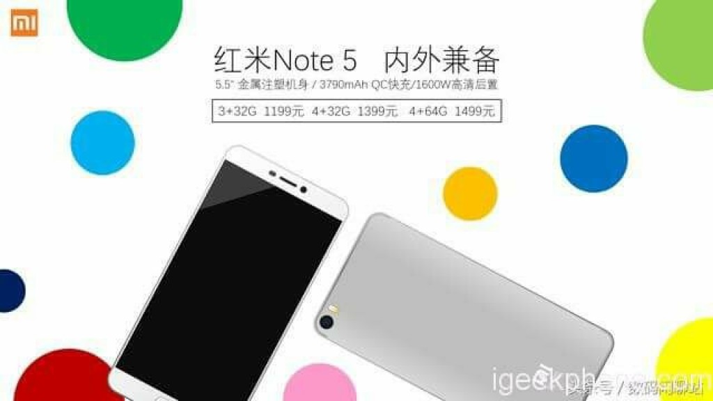 Lộ cấu hình chi tiết Xiaomi Redmi Note 5: Snapdragon 630/660 , pin 3,790mAh