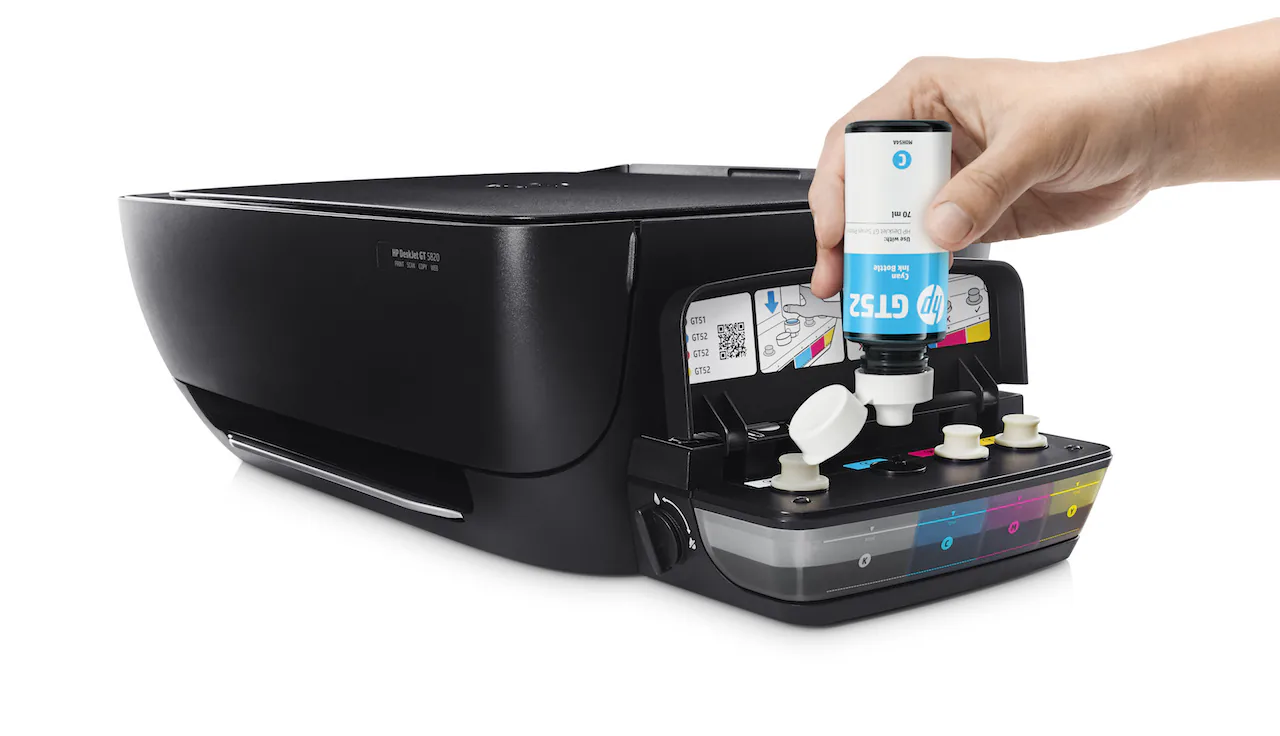 Máy in HP DeskJet GT sử dụng mực in liên tục cho chi phí in ấn thấp hơn