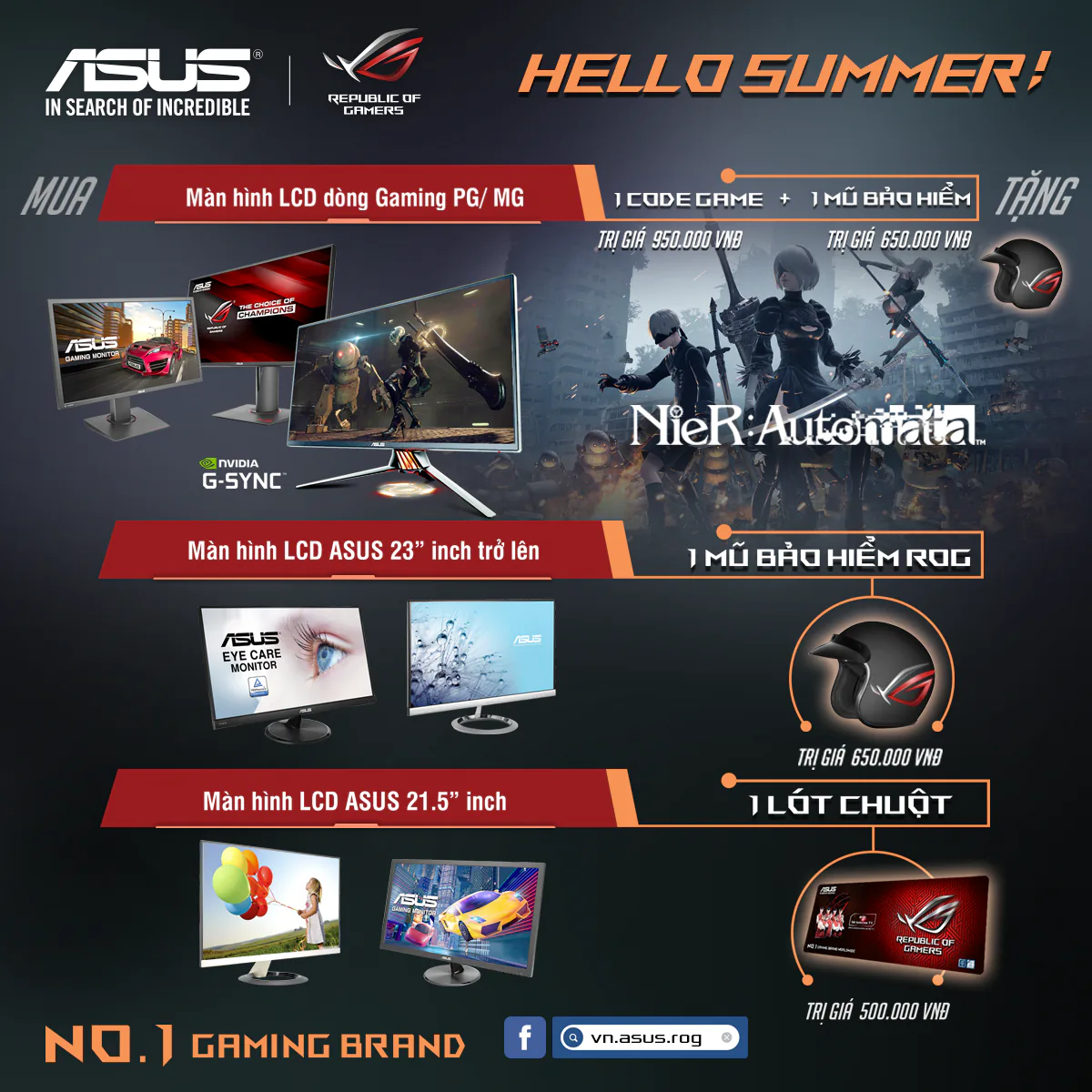 HELLO SUMMER: chương trình khuyến mãi tặng quà “khủng” khi mua sản phẩm ASUS ROG