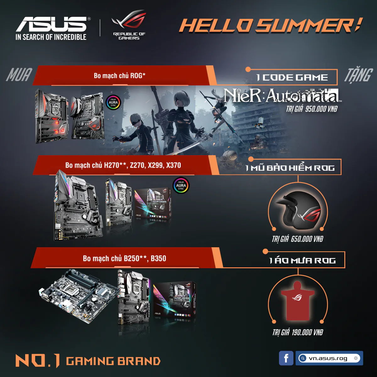HELLO SUMMER: chương trình khuyến mãi tặng quà “khủng” khi mua sản phẩm ASUS ROG