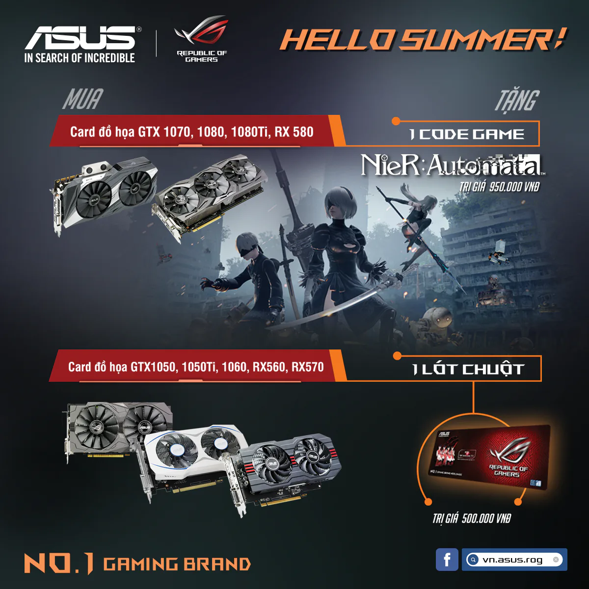 HELLO SUMMER: chương trình khuyến mãi tặng quà “khủng” khi mua sản phẩm ASUS ROG