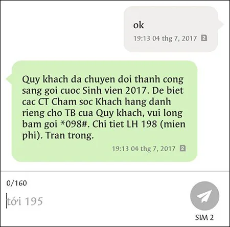 Hướng dẫn đăng ký, chuyển đổi sang sim sinh viên Viettel ngay tại nhà