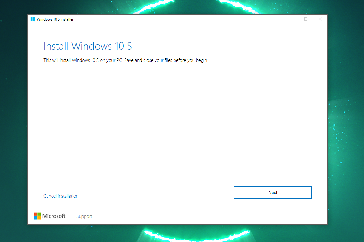 Microsoft tạo điều kiện cho người dùng cài đặt phiên bản Windows 10 S