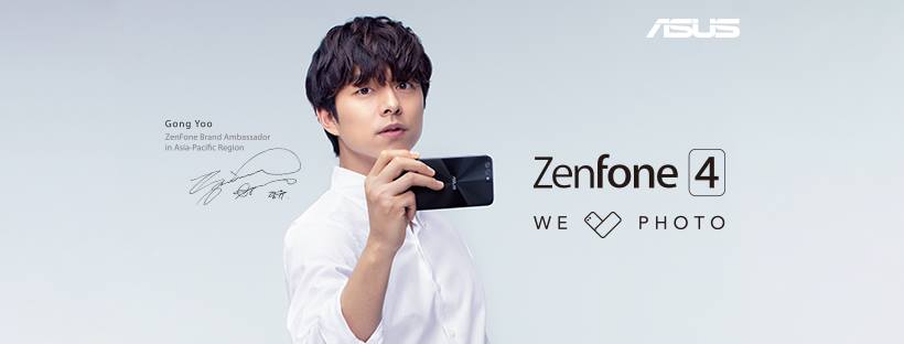 ZenFone 4 chính thức lộ diện cùng nam thần Gong Yoo