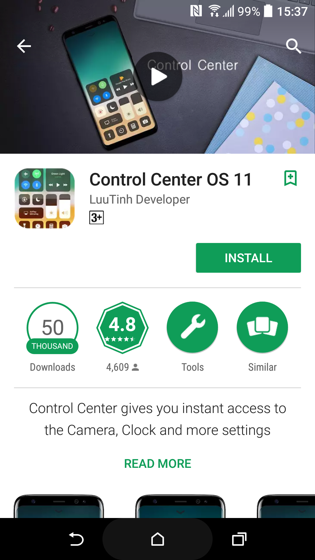 Hướng dẫn cách mang Control Center của iOS 11 lên Android