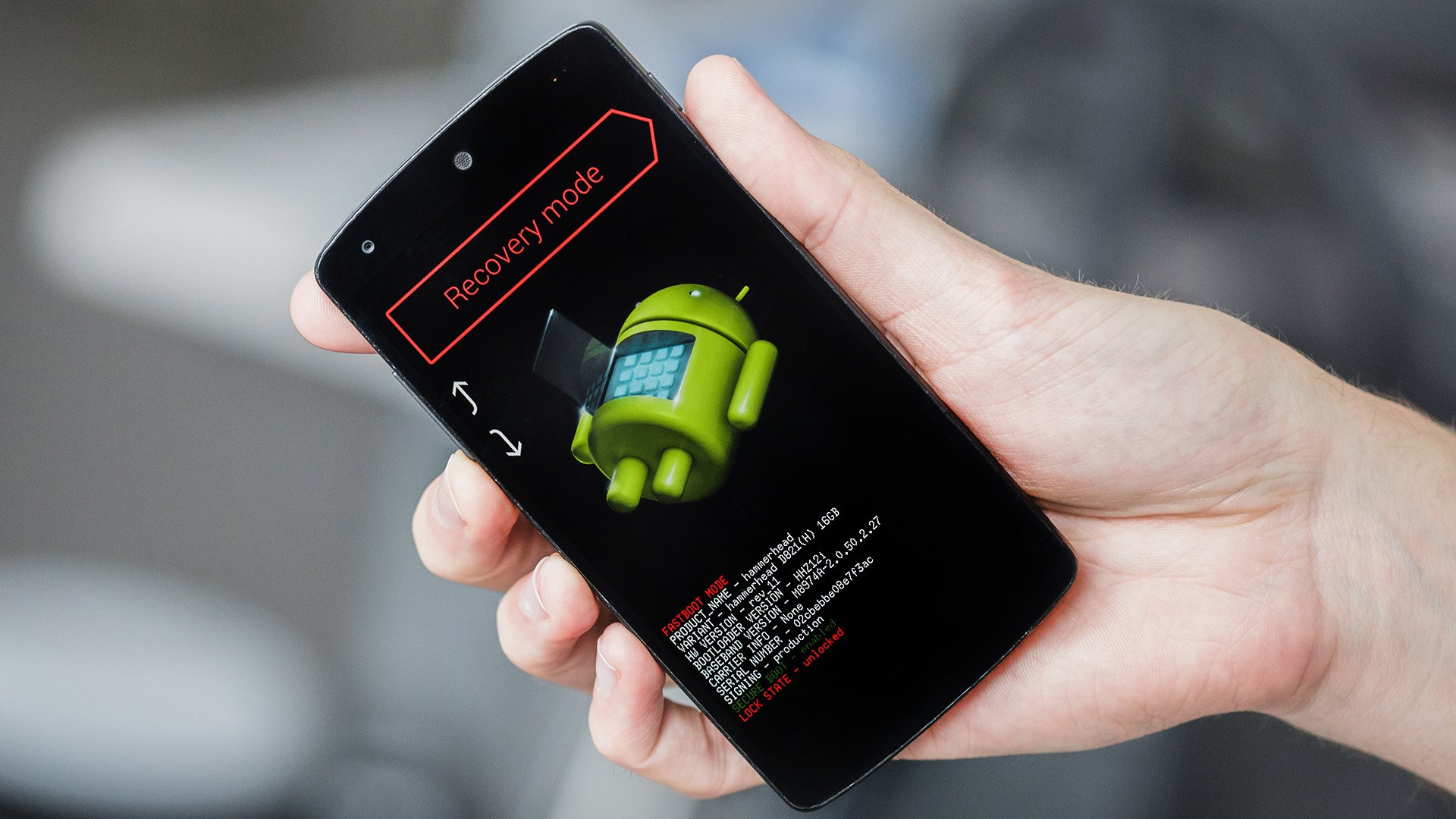 Google sẽ hỗ trợ cảm ứng ở chế độ Android Recovery trong tương lai