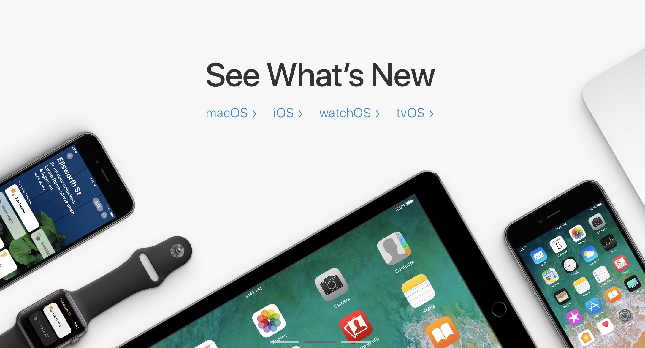 Apple cập nhật beta 7 cho iOS 11, macOS HighSierra, watchOS 4 và tvOS 11