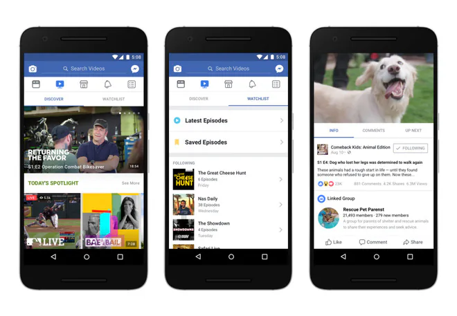Facebook chính thức tham gia vào truyền hình trực tuyến