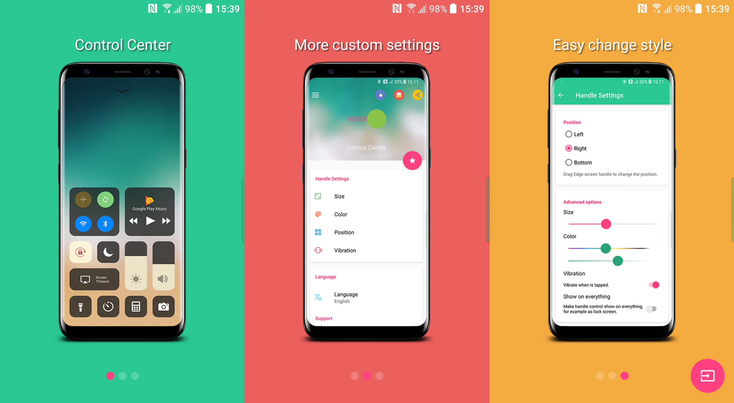 Hướng dẫn cách mang Control Center của iOS 11 lên Android