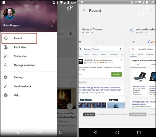 Cách xóa lịch sử tìm kiếm trên Google Android
