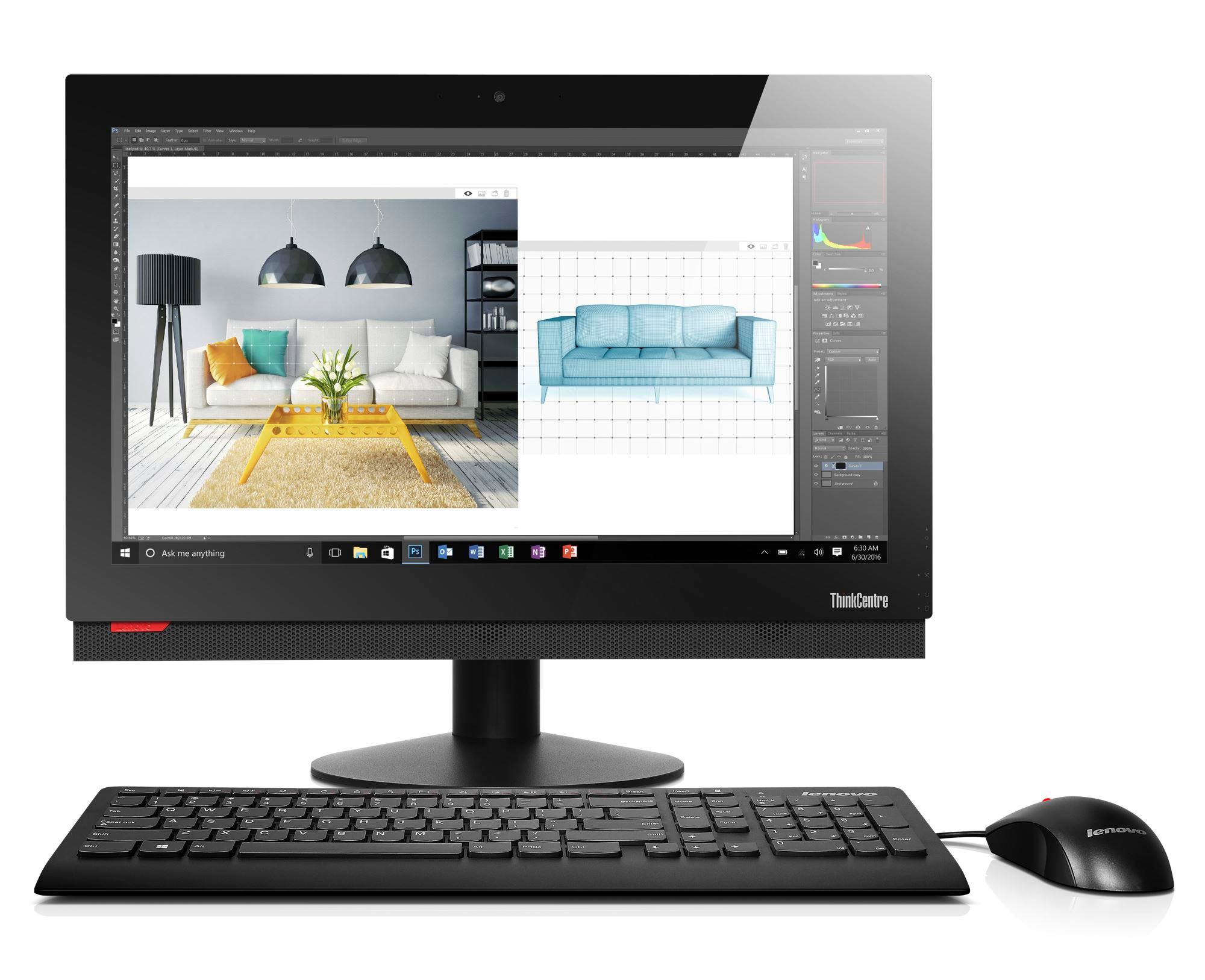 Lenovo ra mắt bộ đôi máy tính để bàn All-in-one ThinkCentre
