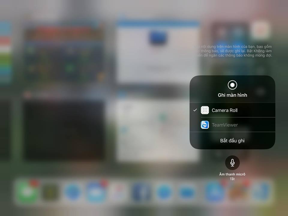 Các chia sẻ màn hình thiết bị iOS với máy tính bằng Teamviewer
