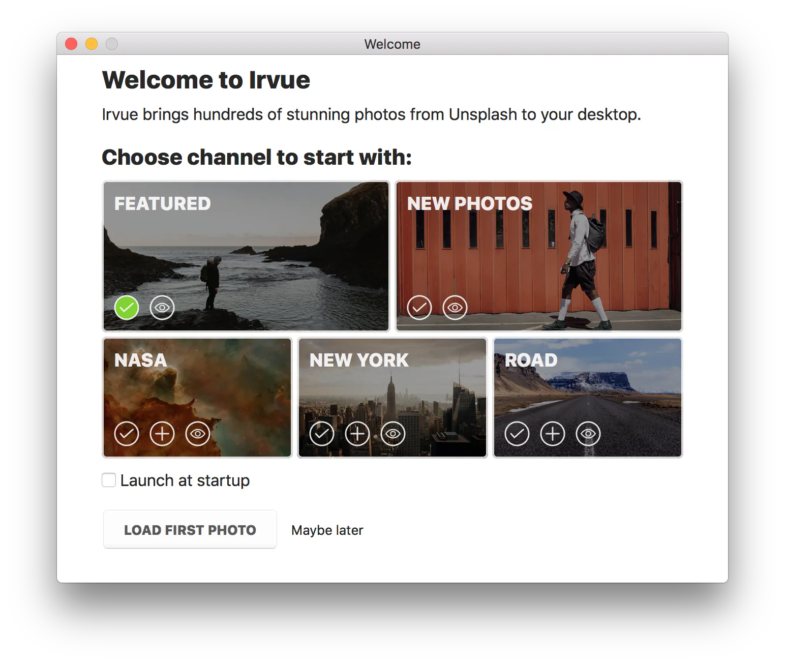 Irvue: Tự động thay đổi hình nền mỗi giờ trên macOS