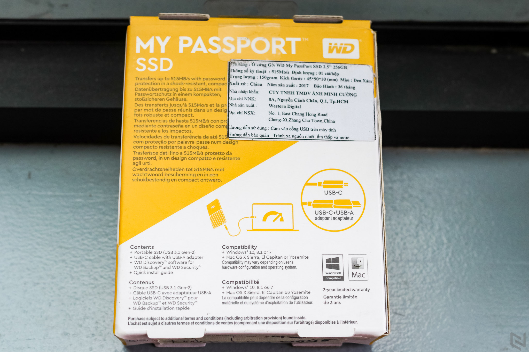Đánh giá WD My Passport SSD, thiết kế như HDD, nhỏ gọn hơn, nhanh hơn gấp 5 lần