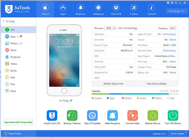 Cách quay lại iOS 10 từ iOS 11 không mất dữ liệu