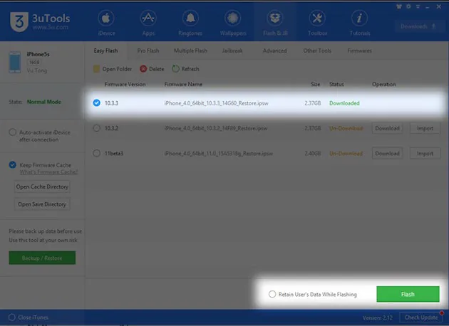 Cách quay lại iOS 10 từ iOS 11 không mất dữ liệu