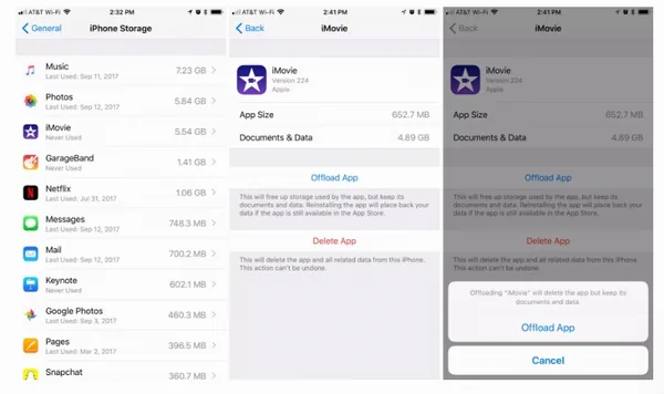 Giải phóng bộ nhớ lưu trữ bằng tính năng mới trên iOS 11