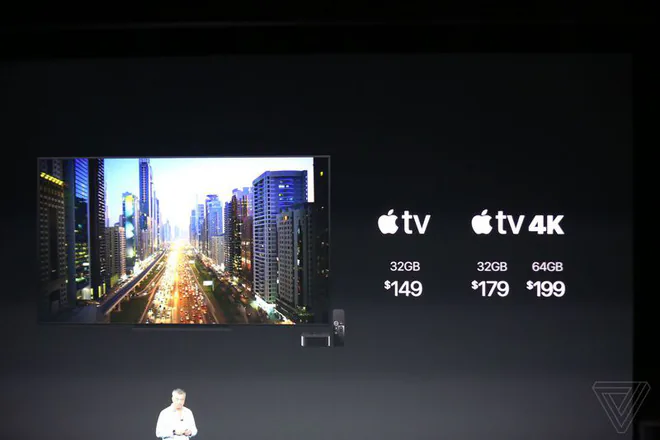 Apple trình làng Apple TV 4K, phim 4K bán với giá tương tự HD