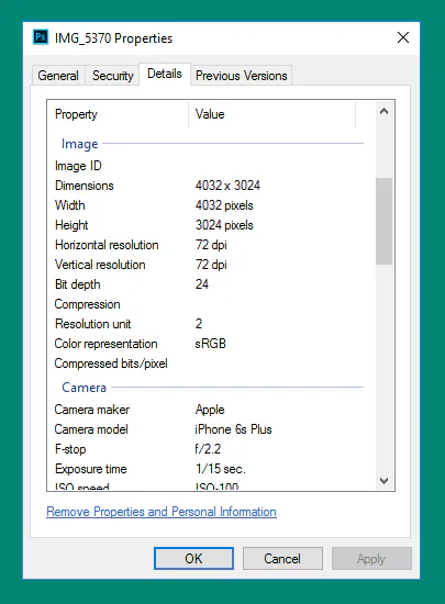 Hướng dẫn xóa thông tin cá nhân trên hình ảnh bằng Windows 10