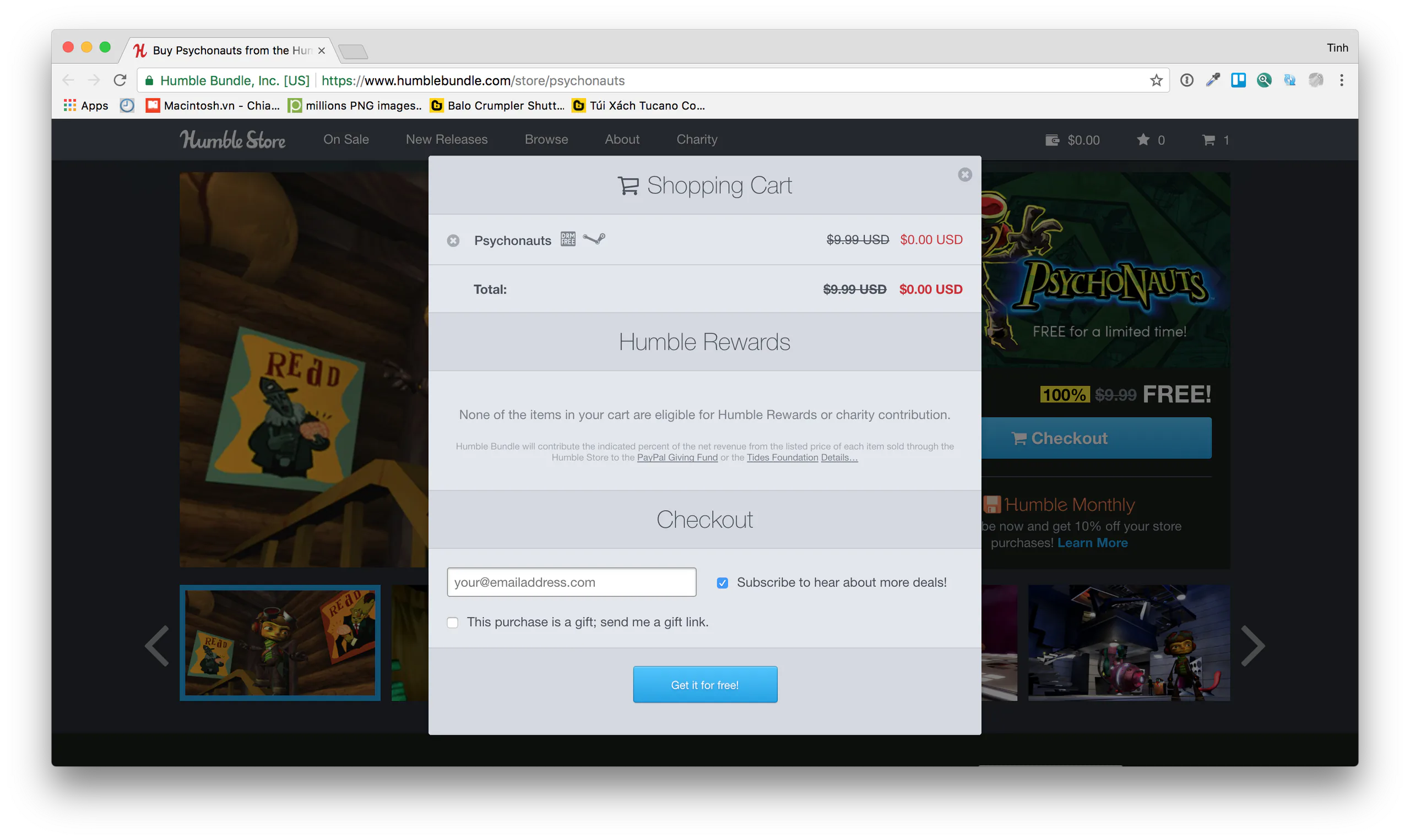 Tựa game "cổ" PSYCHONAUTS trị giá $10 đang được tặng miễn phí từ Humble Bundle