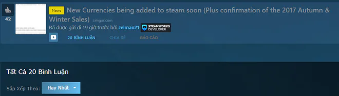Steam chấp nhận cho thanh toán bằng VND vào cuối năm nay