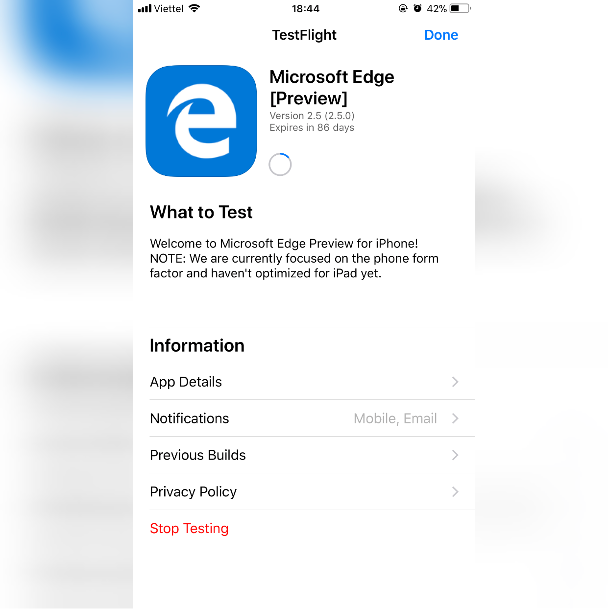 Microsoft Edge đã có bản thử nghiệm iOS và Android, có thể tải về dùng thử
